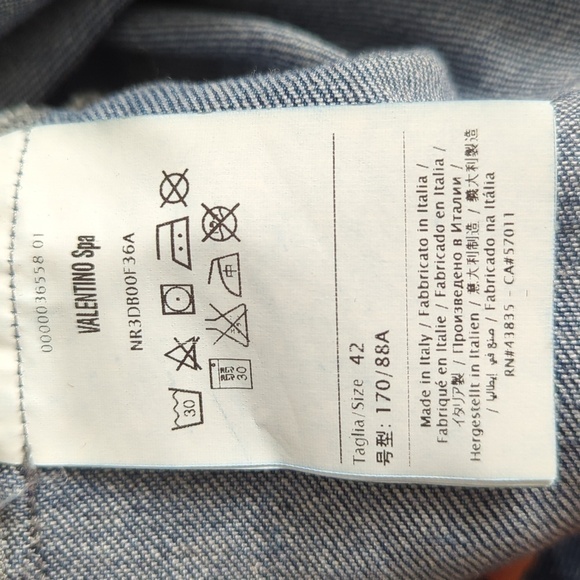 Red Valentino Star Embellished Denim Jacket - Picture 14 of 15